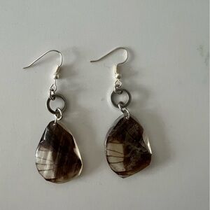 Real Butterfly wing  Earrings. Handmade. Coated in resin